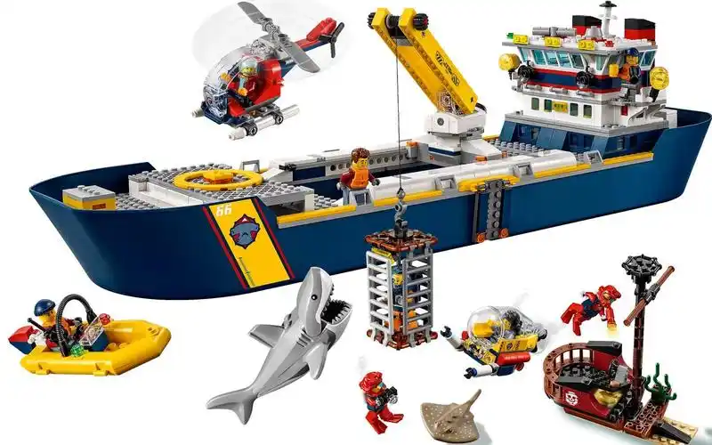 乐高 lego 60266 城市系列 海洋研究船 2020速拼评测