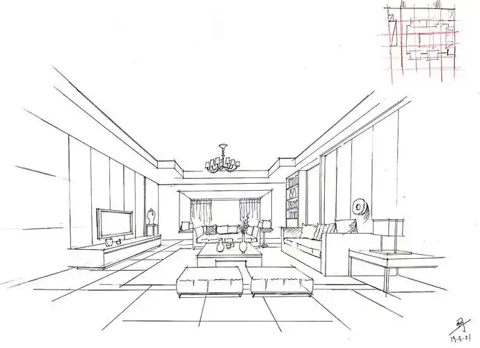 室内手绘表现
