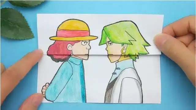 一款刺客伍六七搞笑手绘江主任和赤牙表白打开面对面很有心意