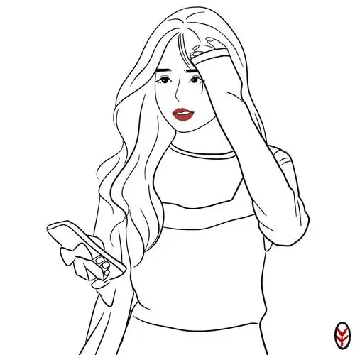 黑白头像ins风简笔画