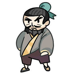 三国演义张飞羽卡通人物插画