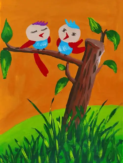 儿童水粉画少儿美术素材备课