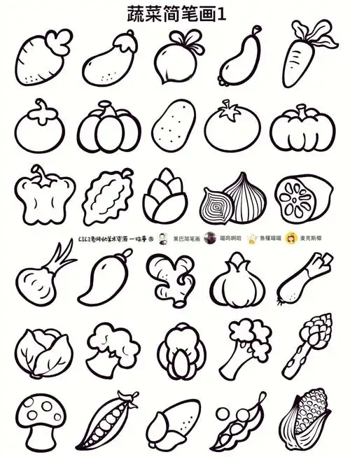 06蔬菜简笔画大集合96