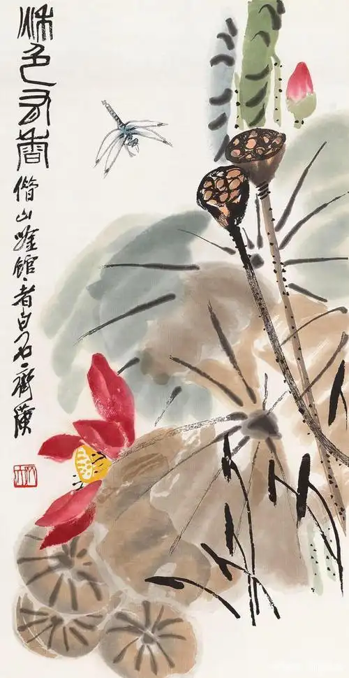 名家画荷花,盛夏塘趣多