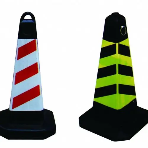 橡胶路锥反光提环方锥雪糕筒桶警示锥路障锥形桶禁止停车