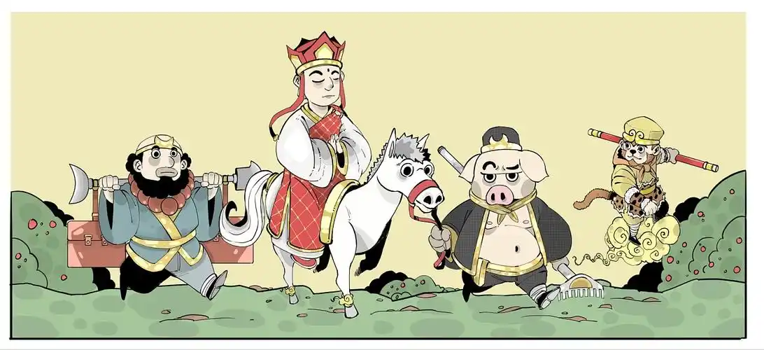 西游记取经四人|插画|儿童插画|谢啊金 - 原创作品 - 站酷 (zcool)