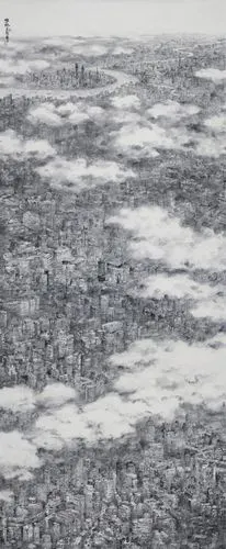 有没有国画画家以现代城市为题材作画?