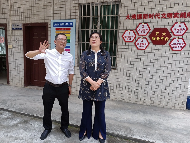 英德市副市长李巧玲到大湾镇调研指导疫情防控等工作