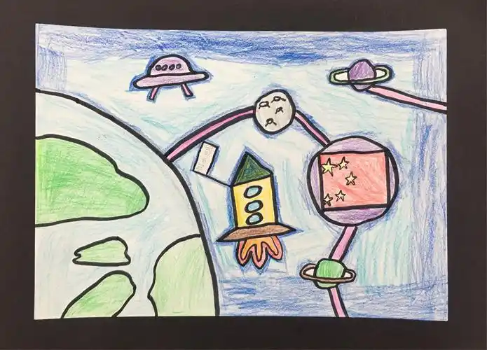 许昌市南海街小学优秀科幻画作品