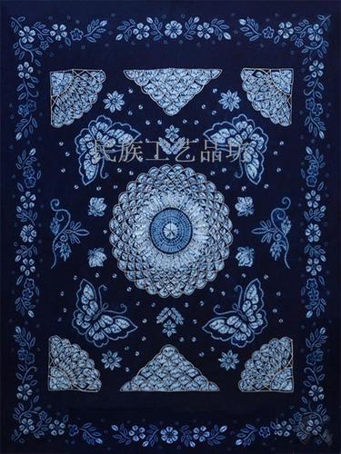 扎染床单长桌布 扎染挂布 云南手工扎染 单层壁挂画 民族特色床单