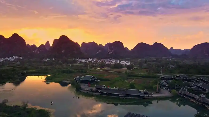 《航拍桂林阳朔--世外桃源》——mavic air 2拍摄/ 达芬奇后期