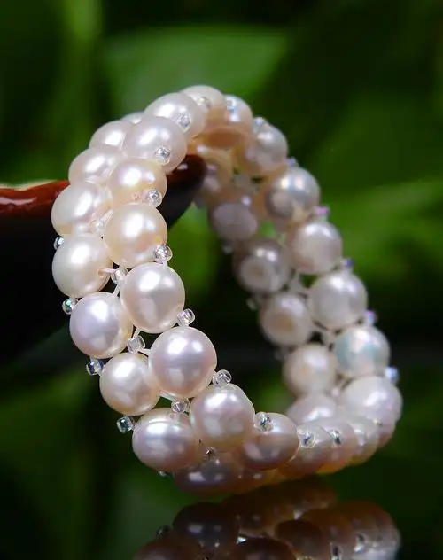 精选白珍珠双排手串(附证书)