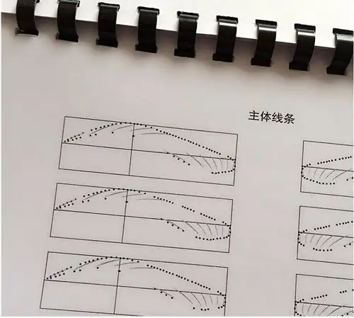 画眉毛练习彩妆化妆纸妆纹绣练习册初学者眉型纹眉图片夜市地摊