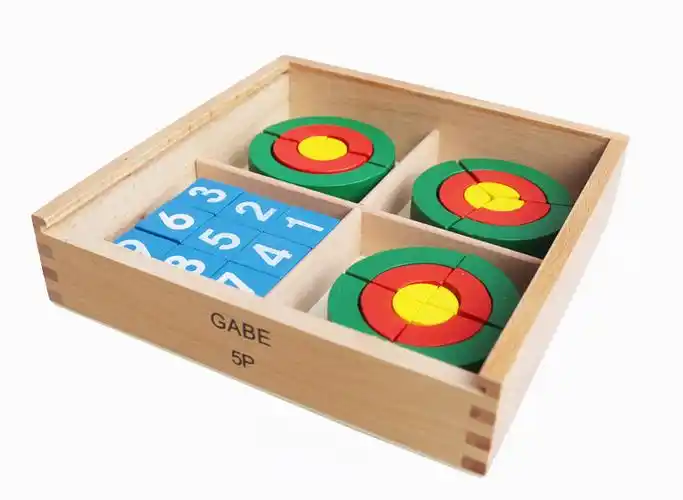 福禄贝尔恩物教具gabe15件套 榉木福氏教具幼儿园益智早教玩具