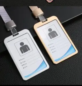 铝合金工作牌工号牌卡套员工工牌定制胸牌胸卡pvc工作证制作