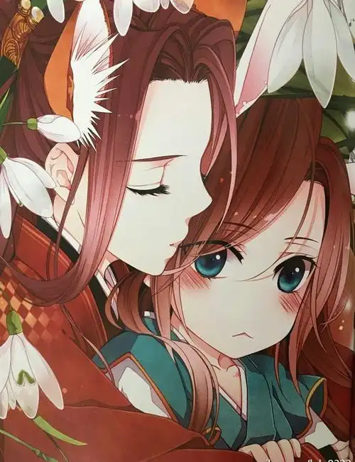 漫画古风宫廷虐心插图场景绘画恋爱爱恨情仇