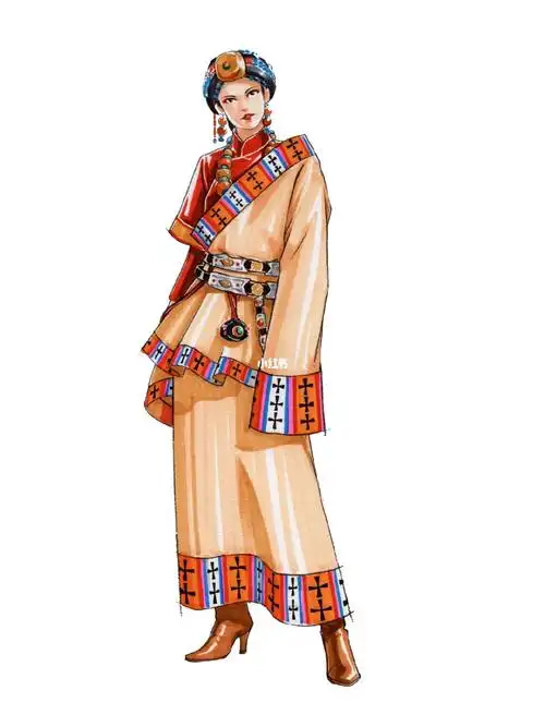 服装设计民族风设计效果图