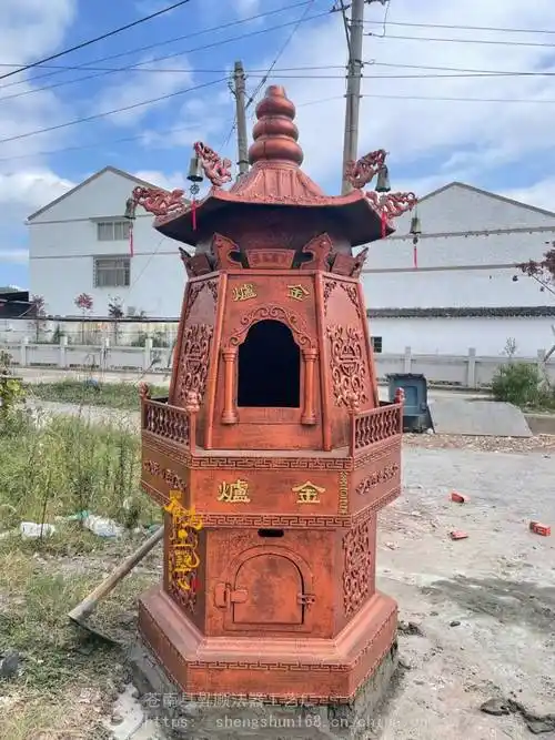 祠堂生铁烧纸炉宗祠铸铁元宝炉祖庙化钱炉苍南烧纸炉哪里买图片