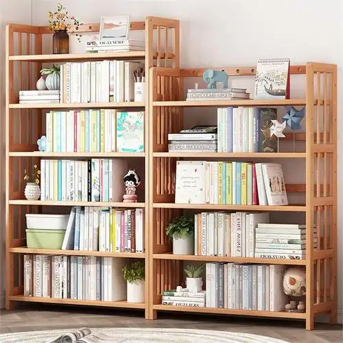 书架子置物架多层落地式家用闪电客客厅学生书柜办公室简易靠墙收纳