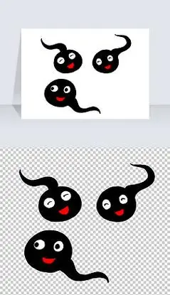 卡通小蝌蚪免抠png.rar