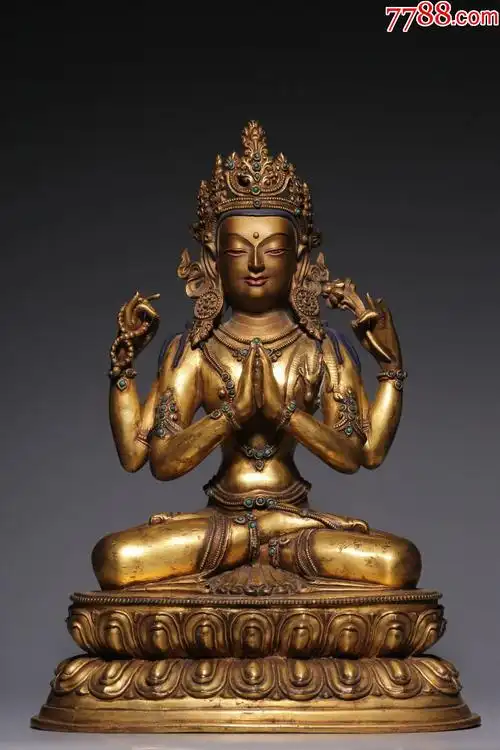 四臂观音_铜像/铜佛像_第1张_7788书籍