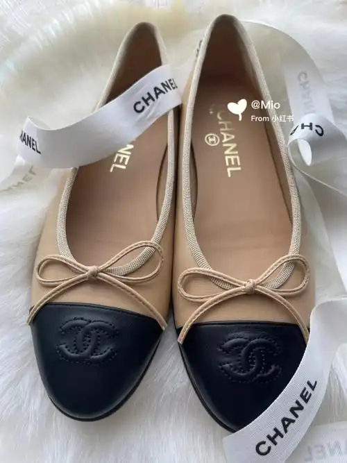 chanel经典杏色芭蕾鞋现货37码