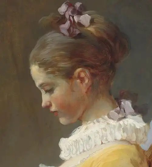 读书的少女younggirlreadingjeanhonoréfragonard油画作品欣赏