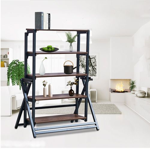 多层多功能置物架折叠花架翻转变餐桌创意小户型家用桌桌子置物架