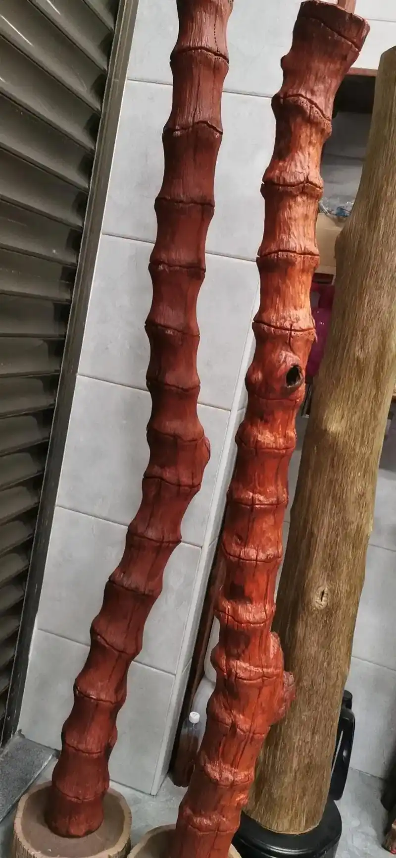 风水柱节节高升步步高升纯手工加工赞比亚高密度血檀有如印度小叶紫檀