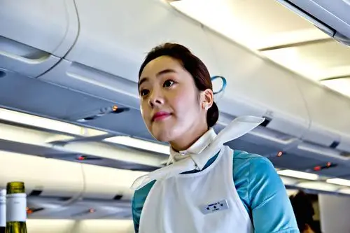 一组韩国空姐抓拍