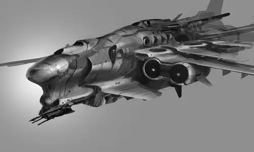 未来为了战争而研发出来的强大战机对于网友来说科幻又神秘