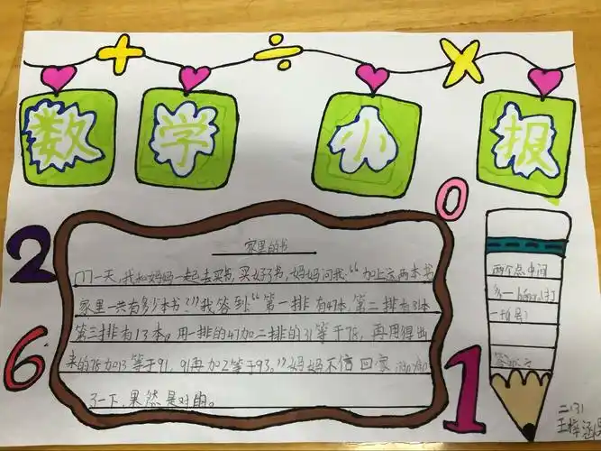 二(3)班数学小故事集