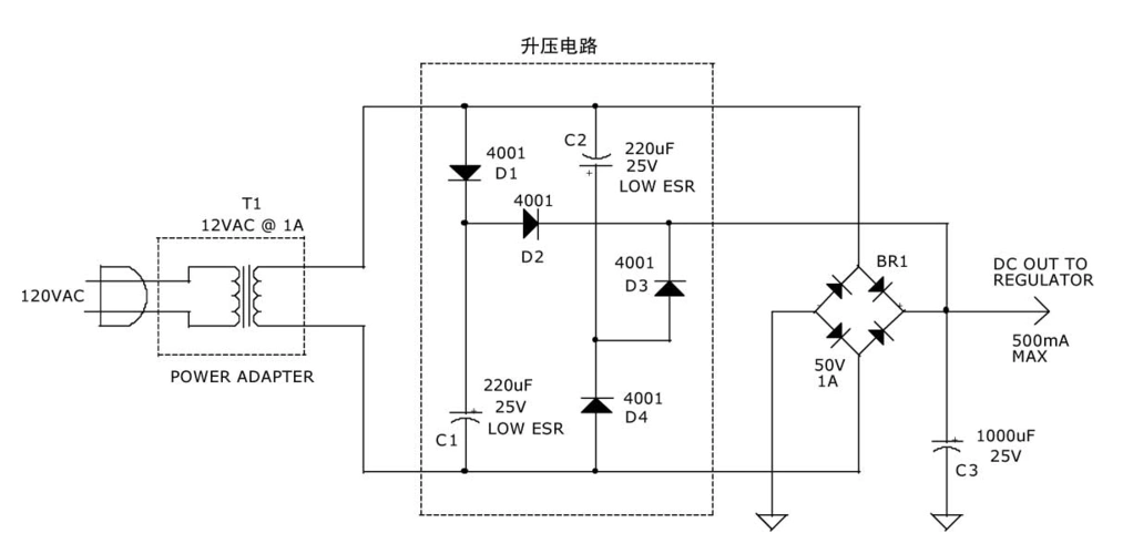 直流电源升压电路图