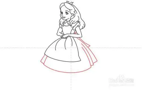 如何画爱丽丝梦游仙境中的爱丽丝