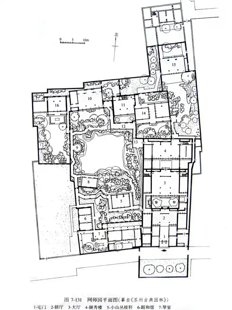 风景园林学习|网师园 1,概况: 网师园于南宋时期建造,以居中的一泓池
