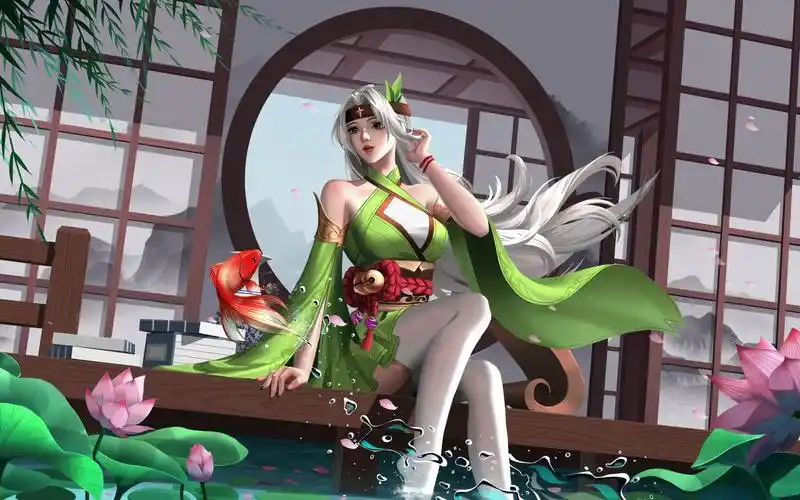 [英魂之刃] 孙尚香 仙灵绿柳 原画重置