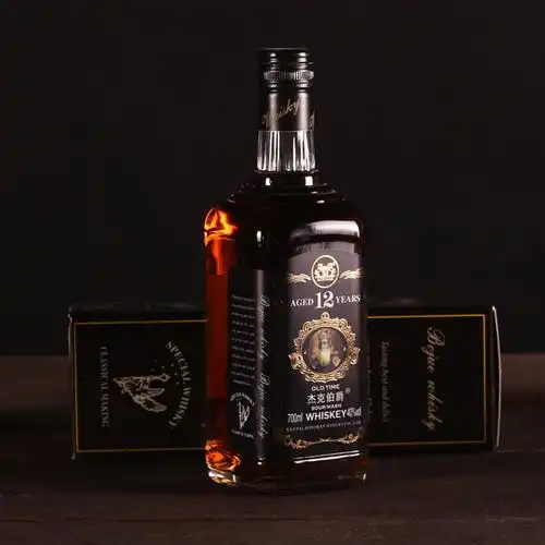 洋酒杰克伯爵威士忌酒双支组合套装黑色方盒礼盒威士忌