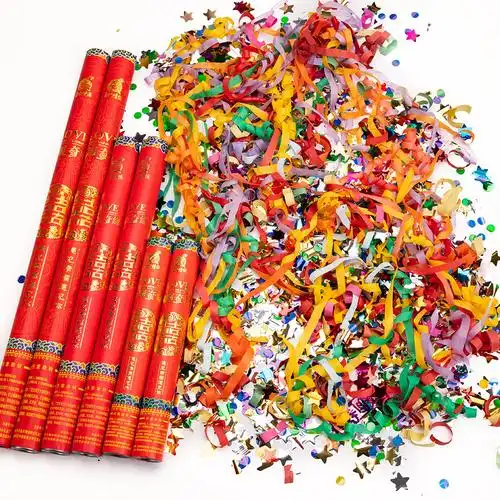 礼花8支婚庆婚礼结婚结婚礼礼炮彩带花筒批发礼花