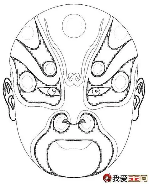 京剧脸谱简笔画京剧脸谱简笔画简单