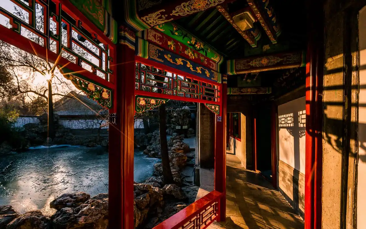 唯美中式古典园林高清桌面壁纸_风景壁纸_壁纸下载_美桌网