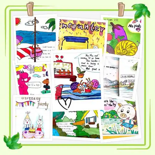 展现自我,绘出精彩——2019长师附小英语绘本故事创作大赛 写美篇绘画