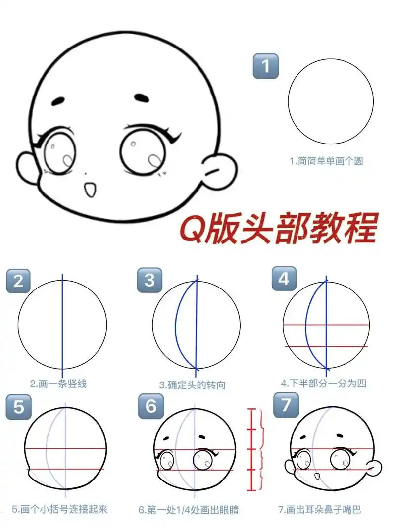 97新手如何画q版人物～手把手教学7515.