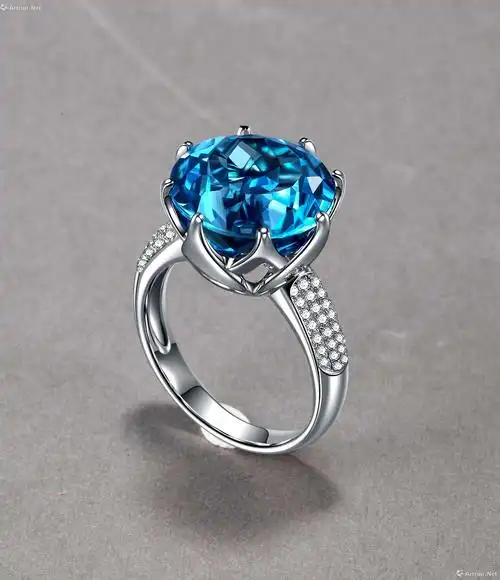 蓝宝石戒指精修