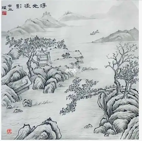 用铅笔画山水画 用铅笔画山水画简单又好看