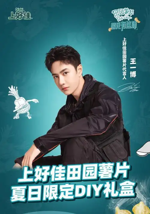 上好佳 王一博酸甜糖蒜味薯片超大礼盒装 礼盒装50g*12包礼盒:6口味