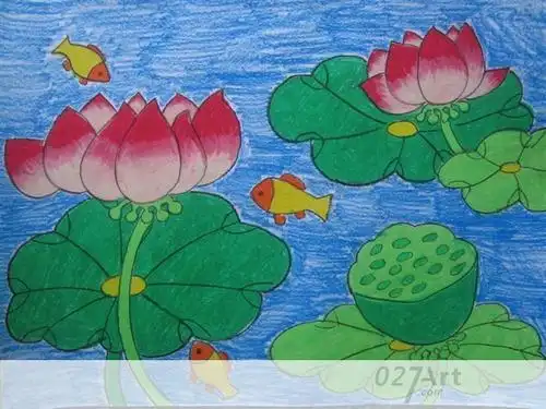 夏天的景色儿童画图片夏天的景色儿童画图片下载