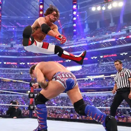 aj·斯泰尔斯 vs y2j《wwe2016摔角狂热大赛》(14)