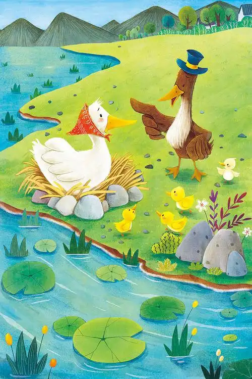 丑小鸭|插画|绘本|安语插画 - 原创作品 - 站酷 (zcool)