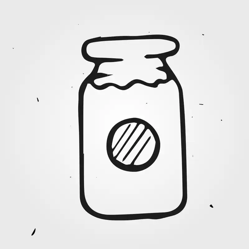 手绘的果酱瓶里,手绘的果酱瓶里