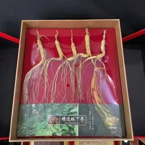 滋补礼盒装长白山林下参礼盒五宝礼盒抽屉包装精选252214cm五宝礼盒三